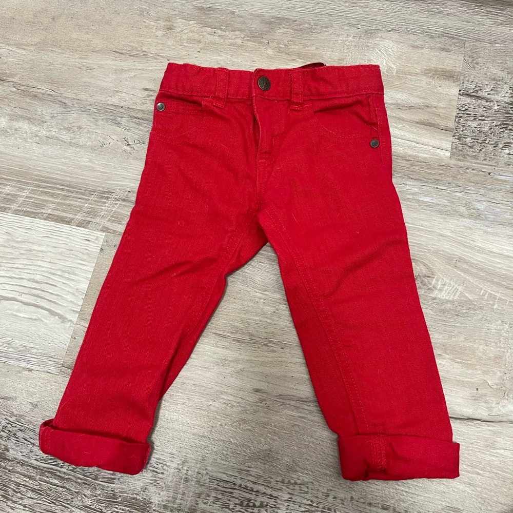 2t boys red jeans
